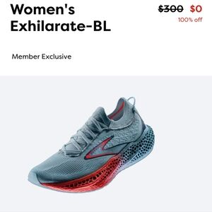 Brooks Exhilarate BL 3D running shoes, size 11, new